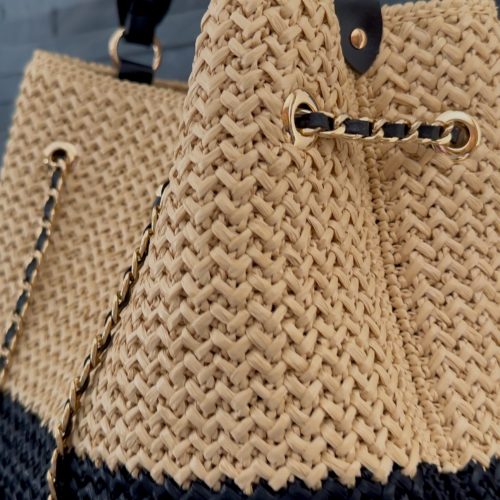 Cabas R’signature  n•1 Noir & Naturel