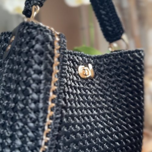 Sac Raphia Séréna noir