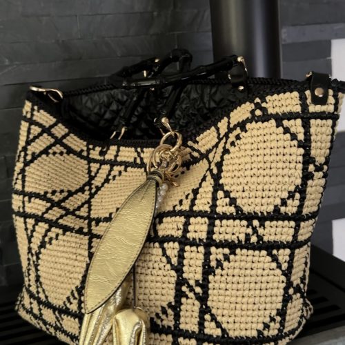 Cabas Chic Noir & Naturel