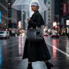 Cabas winter Noir chiné - Thumbnail Image 3